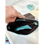 Rowallan Chele Jaclyn Leather Crossbody Purse Bag Blue Curacao Small Photo 8