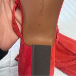 Madewell The Maycie Asymmetric T-Strap Sandal Bandana Red Suede Size 8 Photo 10