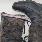 Jack & Lucky Womens Leather Fur Lace Up Back Zipper Low Wedge Tall Boots Size 39 Black Photo 8