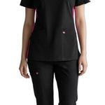 Medcouture Scrub Top Medium Black Photo 0