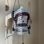 City Streets Vintage  Grey & Burgundy Sweater, Size Small Photo 3