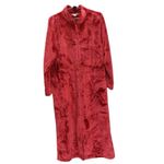 Charter Club Brand New  Women's Size XS Fire Brick Super Soft Plush Teddy Robe Photo 1