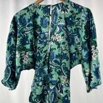 ZARA NWT  Floral‎ Print Jumpsuit in Green Size Extra Small Photo 6