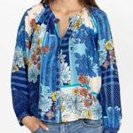 Johnny Was SILK JOSY LYNN RAGLAN POET BLOUSE NWT Photo 0