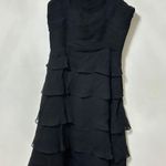 BCBGMAXAZRIA BCBG cocktail strapless tiered mini dress with feather hem Photo 2