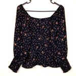 Madewell Women’s Kirstie Sweetheart Fresh Sprigs Floral Print Long Sleeve Blouse Photo 0