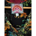 Johnny Was  Nero Tiered Floral-Print Cap-Sleeve‎ Bamboo Midi Dress Size Medium Photo 8