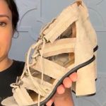 BCBGMAXAZRIA  Gladiator Sandals Lace Up Tassel Suede Heels US 6.5 / Euro 36.5 New Photo 10