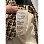 Anthropologie NEW By  Menswear Fabric Mix Vegan Leather Houndstooth Blazer S $158 Photo 8