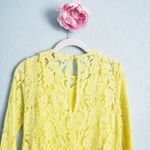 ASOS  Yellow Lace Long Sleeve Midi Dress Photo 10