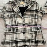 Elie Tahari Tweed Plaid Wool Blazer Size 8 Photo 7