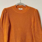525 America Gold Pullover Crew Neck Sweater Gathered Shoulders Size Medium Photo 2
