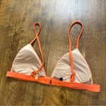 Summersalt  Triangle Bikini Top Sz 8 Peach Orange Swimsuit Photo 7