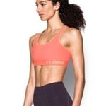 Under Armour Orange Compression Sports Bra Size Large Racerback Activewear Photo 0
