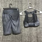 JESFER Women’s Activewear Set Sports Bra & Biker Shorts Size S NWT(A226) Black Photo 3