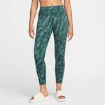 Nike  One Women's High-Waisted 7/8 Printed Leggings Medium Green Black  NWT Photo 1