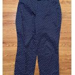 Talbots The Perfect Crop Curvy Pants Womens Size 14 Stretch Blue Pink Polka Dot Photo 0