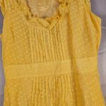 Moulinette Soeurs  Anthropologie Yellow Behind The Clouds Silk Blend Mini Dress 8 Photo 3