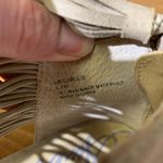 American Rag Strappy Suede Wedge Sandals Boho Fringe Tassel Ankle Zip Womens 9.5 Photo 5