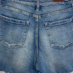BLANK NYC Womens Retro High Rise Lace-Up Distressed Jean Shorts Blue Size 30 NWT Photo 3