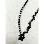 Free People NEW  Arrow Choker in Black Star Beaded Bohemian Necklace Layering Photo 5