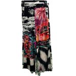 Desigual Pant US XS Silky Lightweight Feel Boho Tropical Theme New Photo 1