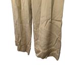 ANN TAYLOR PETITES 100% Silk Wide Leg Dress Pants Beige Size 2P Lined Tan Photo 1