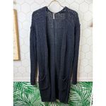 Free People  Simply Sienna Longline Open-Front Navy Cardigan - Size - Small Photo 5
