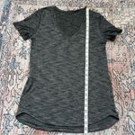 Lululemon  What the Sport Short Sleeve V-Neck Tee Heathered Black & Grey Small Photo 10