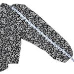 Levi's Daisy Floral Print Long Sleeve Blouse Tie Front V Neck Women's Large Photo 8