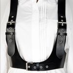 Black Harness Suspender Buckle Bondage New Photo 4