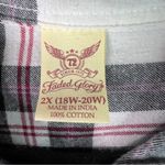Faded Glory  2X (18W-20W) Flannel Plaid Long Sleeve Button Front Shirt w/Pockets Photo 8