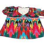 CROSBY by Mollie Burch CROSBY Stetson top in electric ikat Photo 3