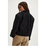 Free People  Agnes Cropped Black Jacket NWT Women’s Small Photo 1