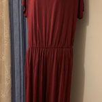 Evelie Burgundy Jumpsuit Size 1X Photo 3