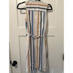 A New Day A New Day Cotton Striped Sleeveless Shirt Dress Size Small Photo 5