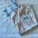 Lands' End Cotton Poplin Pajama Crop Pants ROSE CIRCLE OF FRIENDS QUILT Photo 1