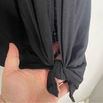 Max Studio  Side Tie Tee Black Size Small Photo 2