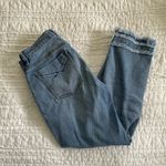 Lulus Hayden Medium Wash Cropped Raw Hem Girlfriend Jeans Photo 3