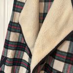 Christopher & Banks  Red And Green Plaid Vest Size Small Photo 2