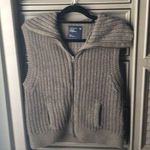 American Eagle taupe wool vest size large Photo 0