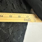 Adrianna Papell 6 Black Lace Sheer Sleeve Dress Classic Elegant Cocktail Party Photo 5