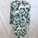 The Limited  blue and white abstract floral print vneck layered top size XS Photo 3