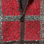 Adorable Plaid Christmas jacket/blazer petite 6 Red Size 6P Photo 13
