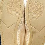 Vince Camuto Dalmi Slip On Loafers Espadrille Shoes Gold Leather Women's Size 7 Photo 9