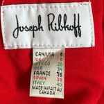 Joseph Ribkoff  Limited Red Sleeveless Round Neck Cut Out Block Pattern SZ 6 Photo 9
