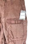 Free People NWT raisin color cuffed cargo shorts Sz 10 Photo 2