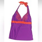 Athleta  Coastal Laser Cut Razzle Cayenne Bra Cup TANKINI Swim TOP Size XL NWT Photo 2