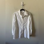 POMANDER PLACE White Ashlen Blouse Size S TUCKERNUCK Holiday Bridal Photo 1