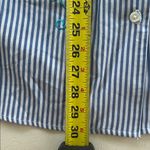 Blair NEW! Striped Floral Embroidered Pin Strip Pocket  Blouse Size 3X Photo 8